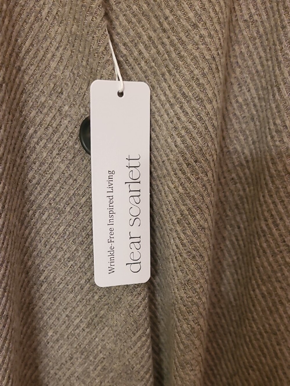 Scarlett Taupe Ribbed Open-Front Cardigan - Picture 2 of 5